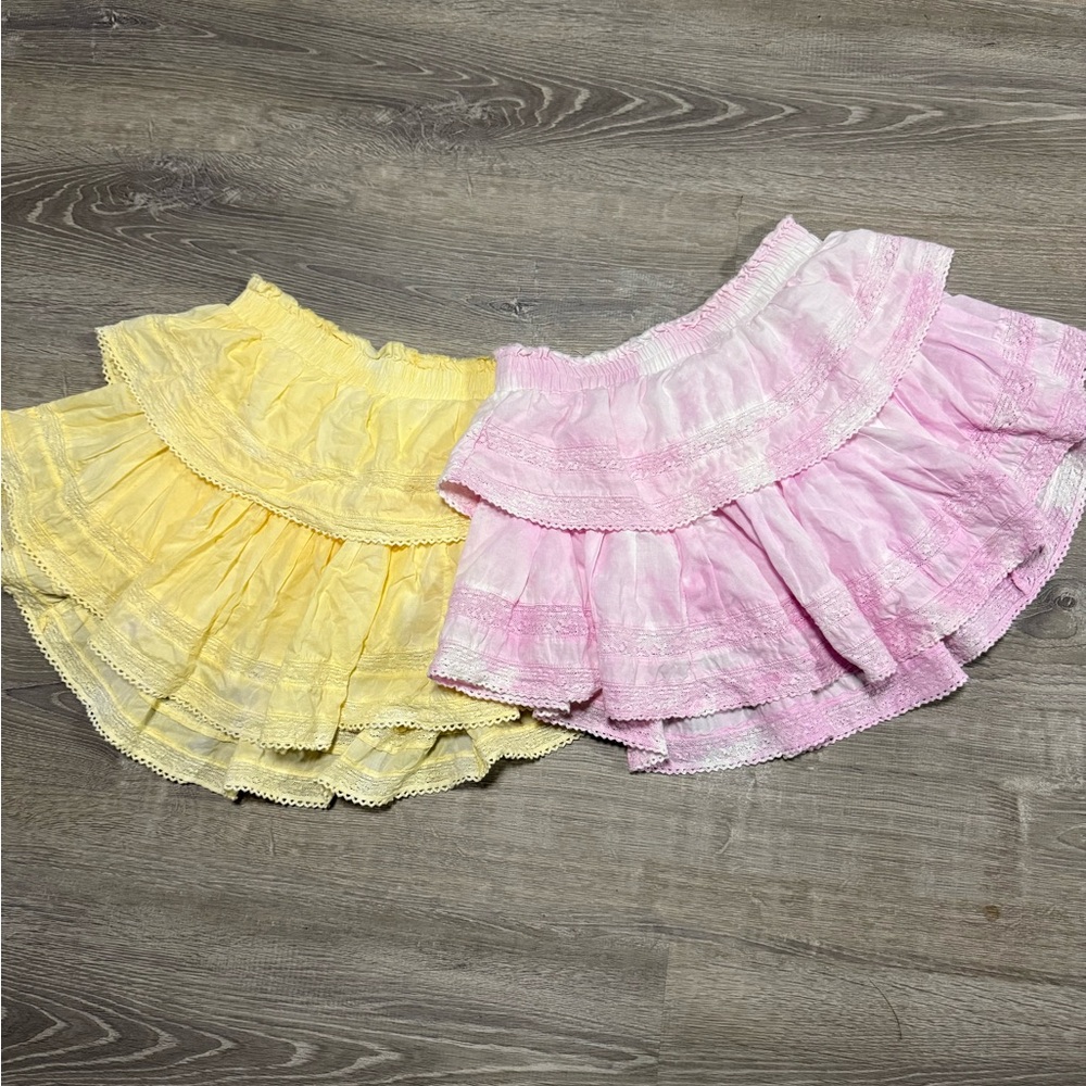 LoveShackFancy SET of Two Ruffle Skirts